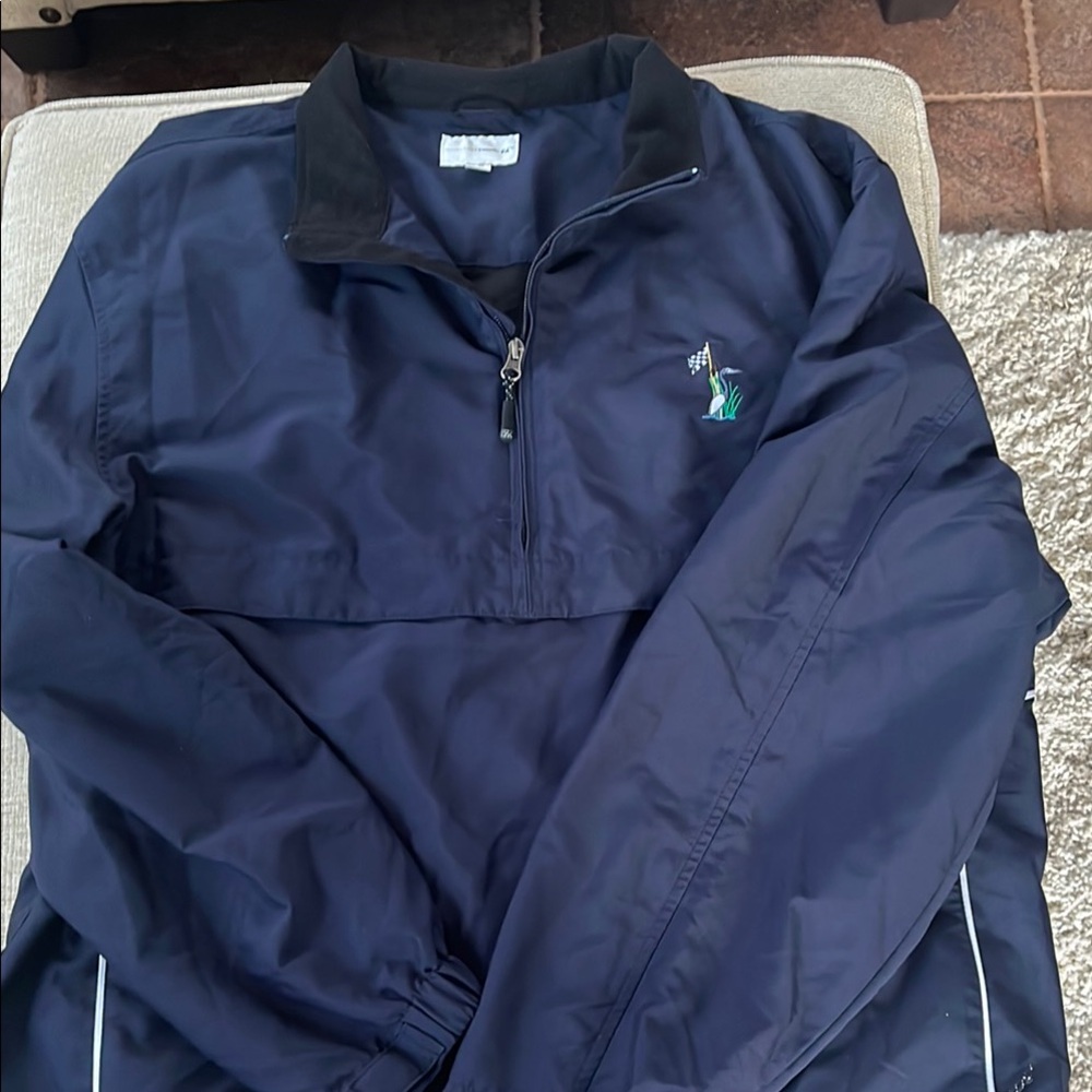 Men’s Cutter & Buck Navy Blue Quarter-Zip Golf Pullover